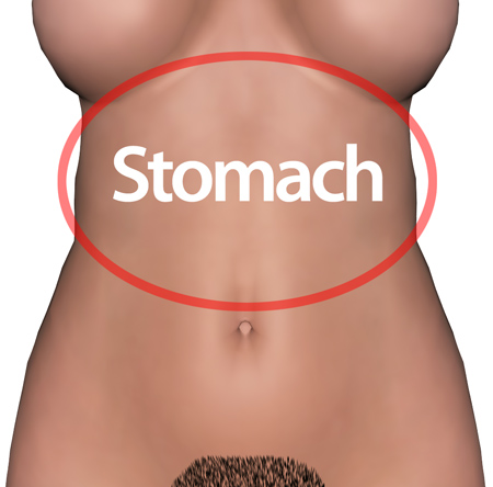 Woman_stomach